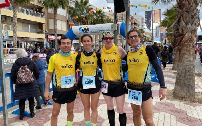 El club va estar en el Trail de Barxeta i en la Mitja Marató de Santa Pola