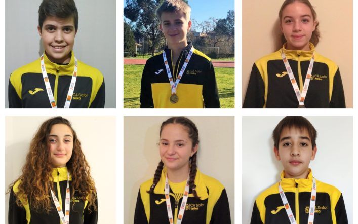 Onze medalles en el campionat provincial de llançaments llargs d’hivern