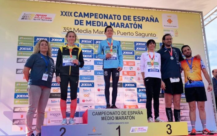 Pilar Rubio es proclama subcampiona d’Espanya màster en mitja marató
