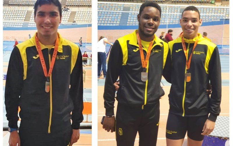 Huit medalles en l’autonòmic individual promesa en pista coberta