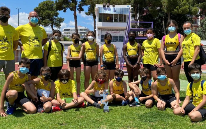 Segona plaça per als xics i huitena per a les xiques en el campionat provincial aleví per equips