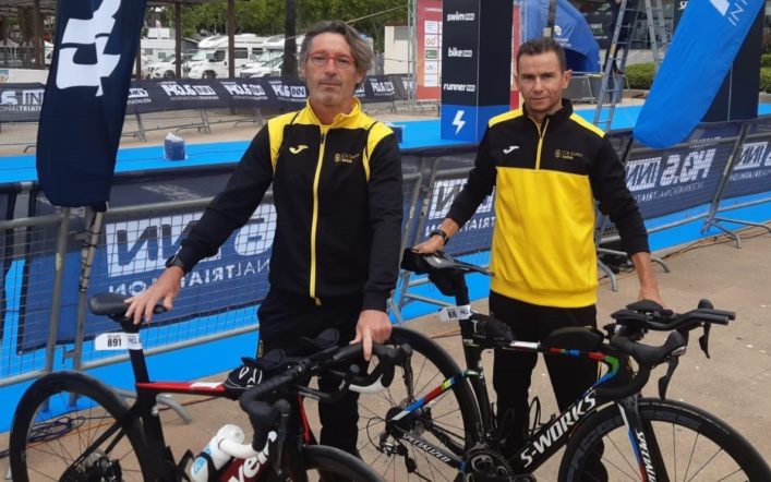 Ino Moreno i David Ferrairó finalitzen un ‘ironman’ a Platja d’Aro
