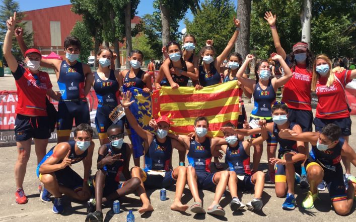 Xavi Cabanilles va competir amb la selecció valenciana en el Campionat d’Espanya de Triatló Escolar per Autonomies