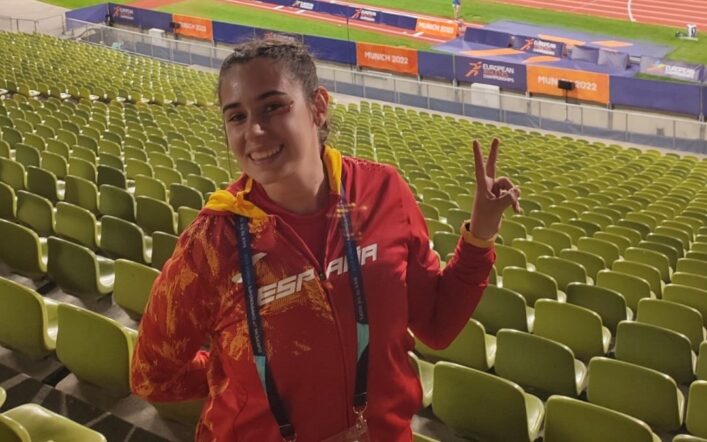Irene González va competir amb la selecció espanyola en un míting europeu disputat a Munic
