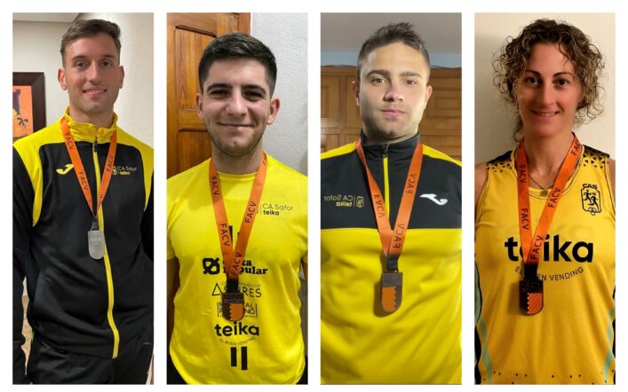 Quatre medalles en el Campionat Autonòmic de Llançaments Llargs d’Hivern