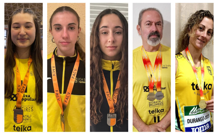 Tres medalles en el Campionat Autonòmic Juvenil en Pista Coberta