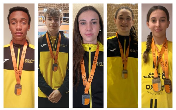 Sis medalles en el Campionat Autonòmic Individual Juvenil en Pista Coberta