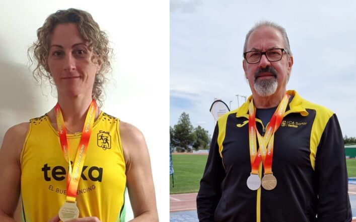 Tres medalles en el Campionat d’Espanya Màster de Llançaments Llargs d’Hivern