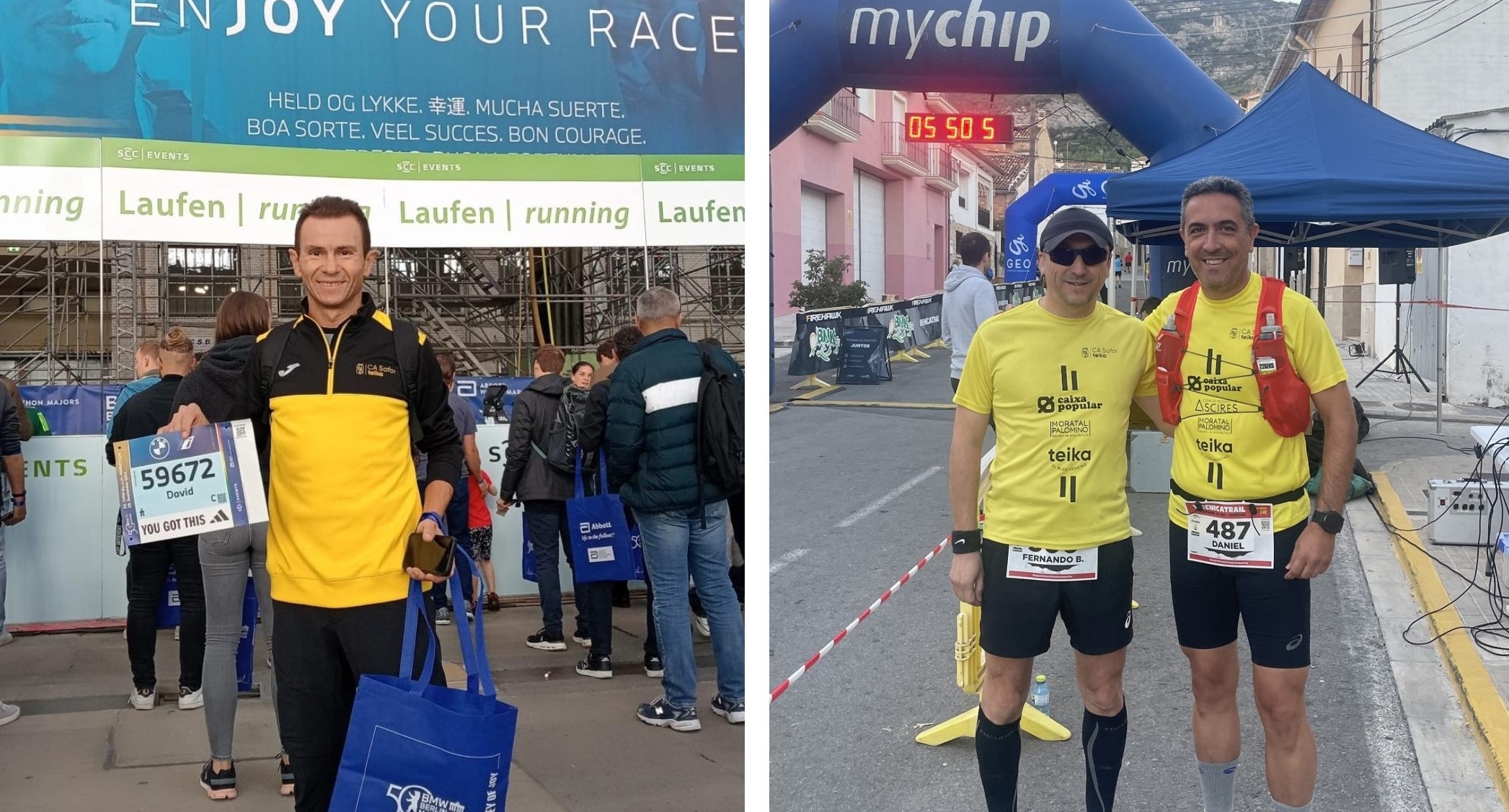 El club va tindre representació en el trail de Beniatjar i en la marató de Berlín