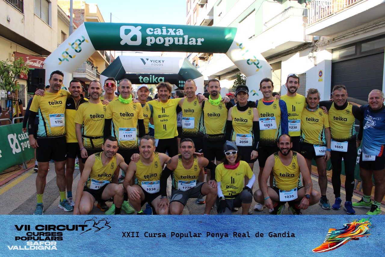 Presència ‘grogueta’ en la cursa del Real de Gandia