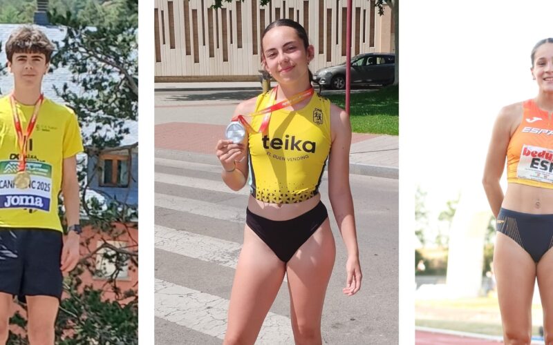 Tres atletes del CA Safor Teika brillen en campionats d’Espanya del cap de setmana