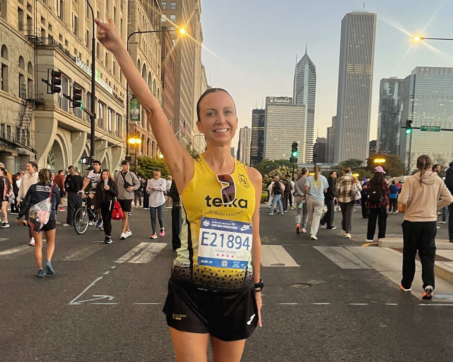 Teresa Poquet va competir en la Marató de Chicago
