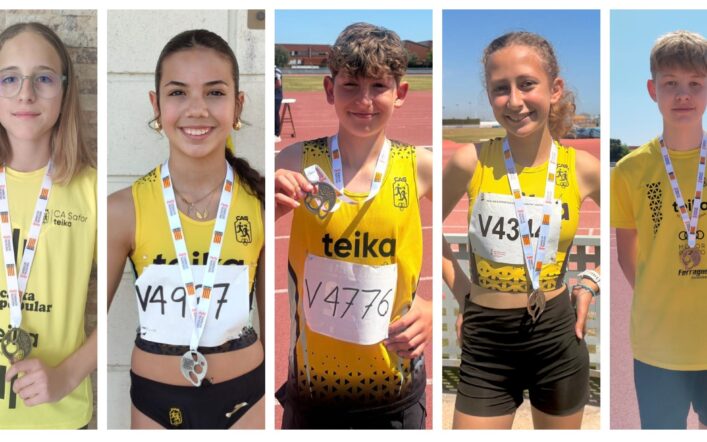 Set medalles en el Campionat Provincial Individual Infantil