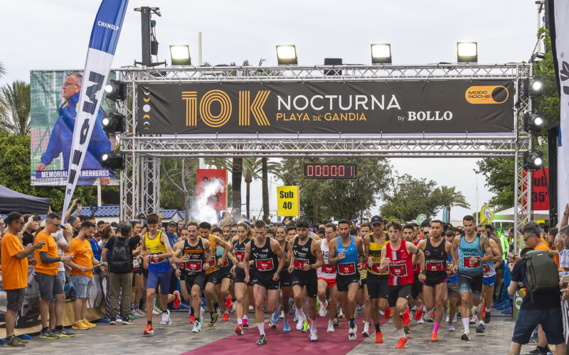Récord de participantes en la 10K Nocturna Playa de Gandia by BOLLO